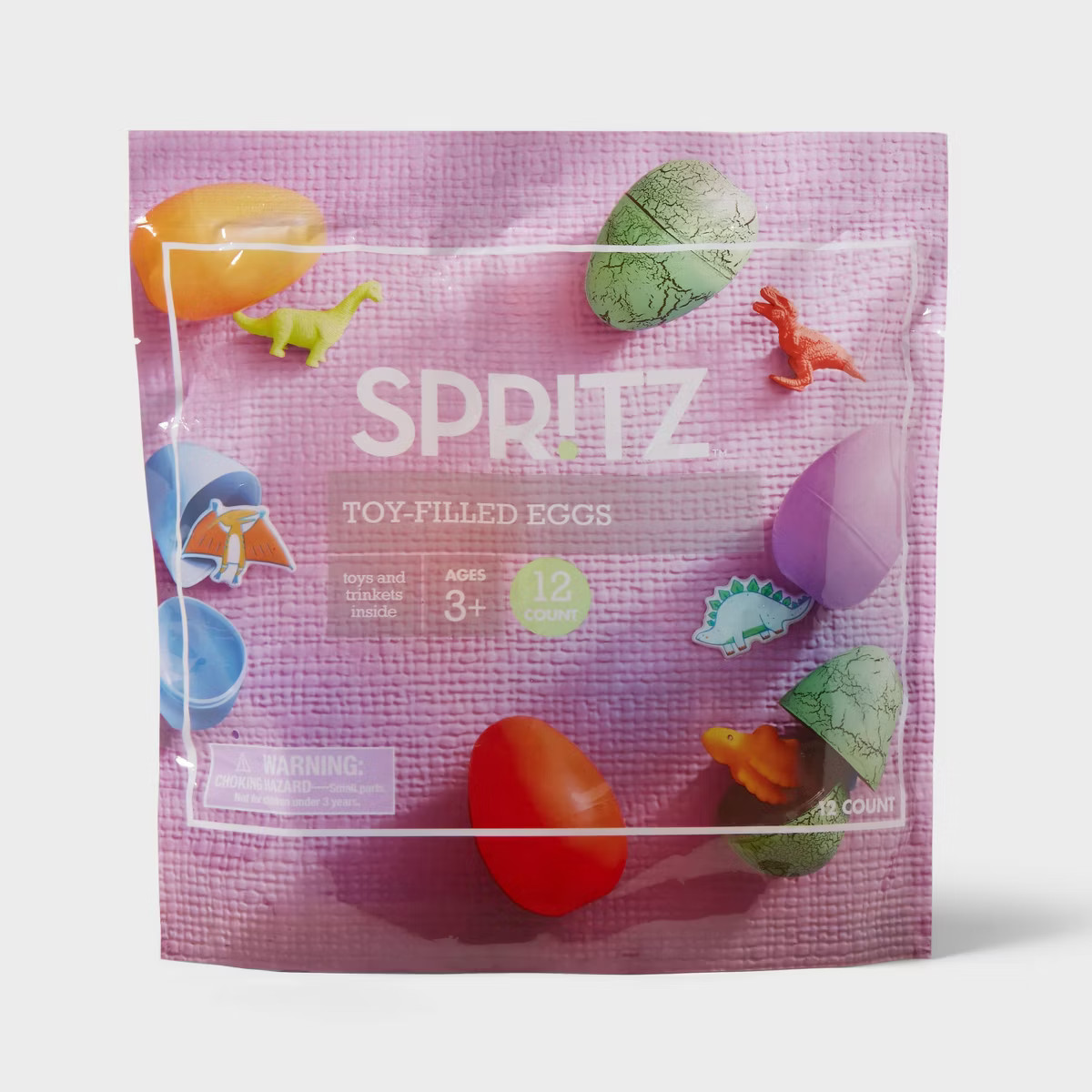 Dinos Pre-Filled Plastic Easter Eggs 12pc - Spritz™ | Target
