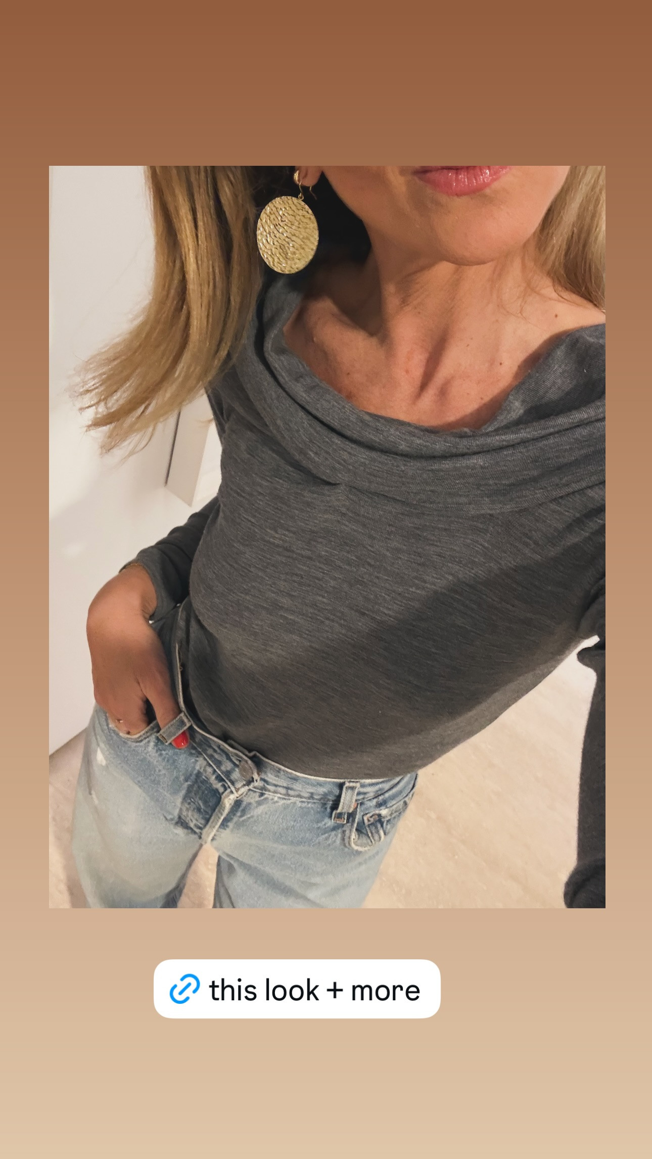 Recent OOTD! My cowl neck top is the ARTM. 

 