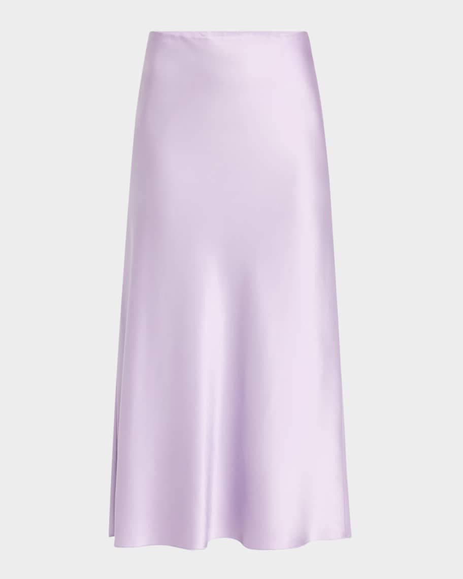 Clover Stretch-Silk Slip Skirt | Neiman Marcus