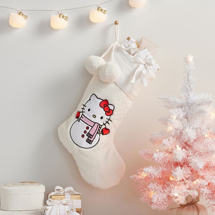 Hello Kitty® Snowman Stocking | Pottery Barn Teen