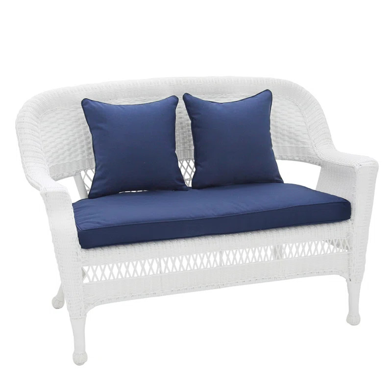 Armbruster 51'' Polyethylene (PE) Wicker Outdoor Loveseat | Wayfair North America