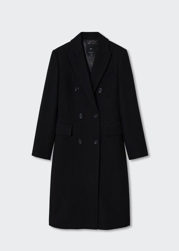 Wool double-breasted coat -  Women | Mango USA | MANGO (US)