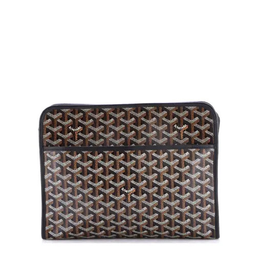 Pre-Owned Goyard Jouvence Toiletry Pouch Coated Canvas GM in Black at Nordstrom, Size Small | Nordstrom