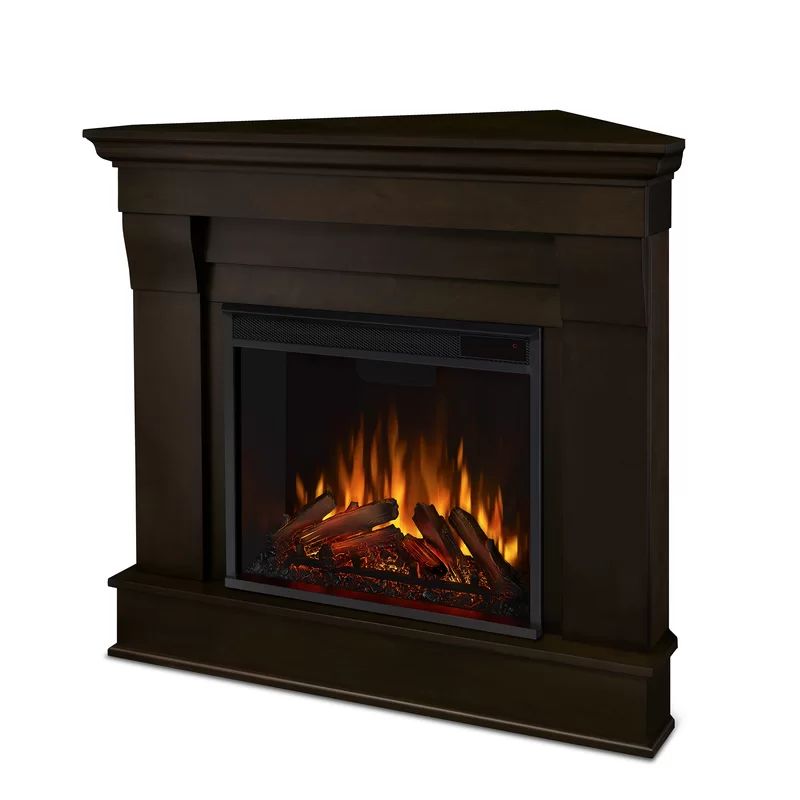 Chateau 41" Corner Electric Fireplace by Real Flame | Wayfair North America
