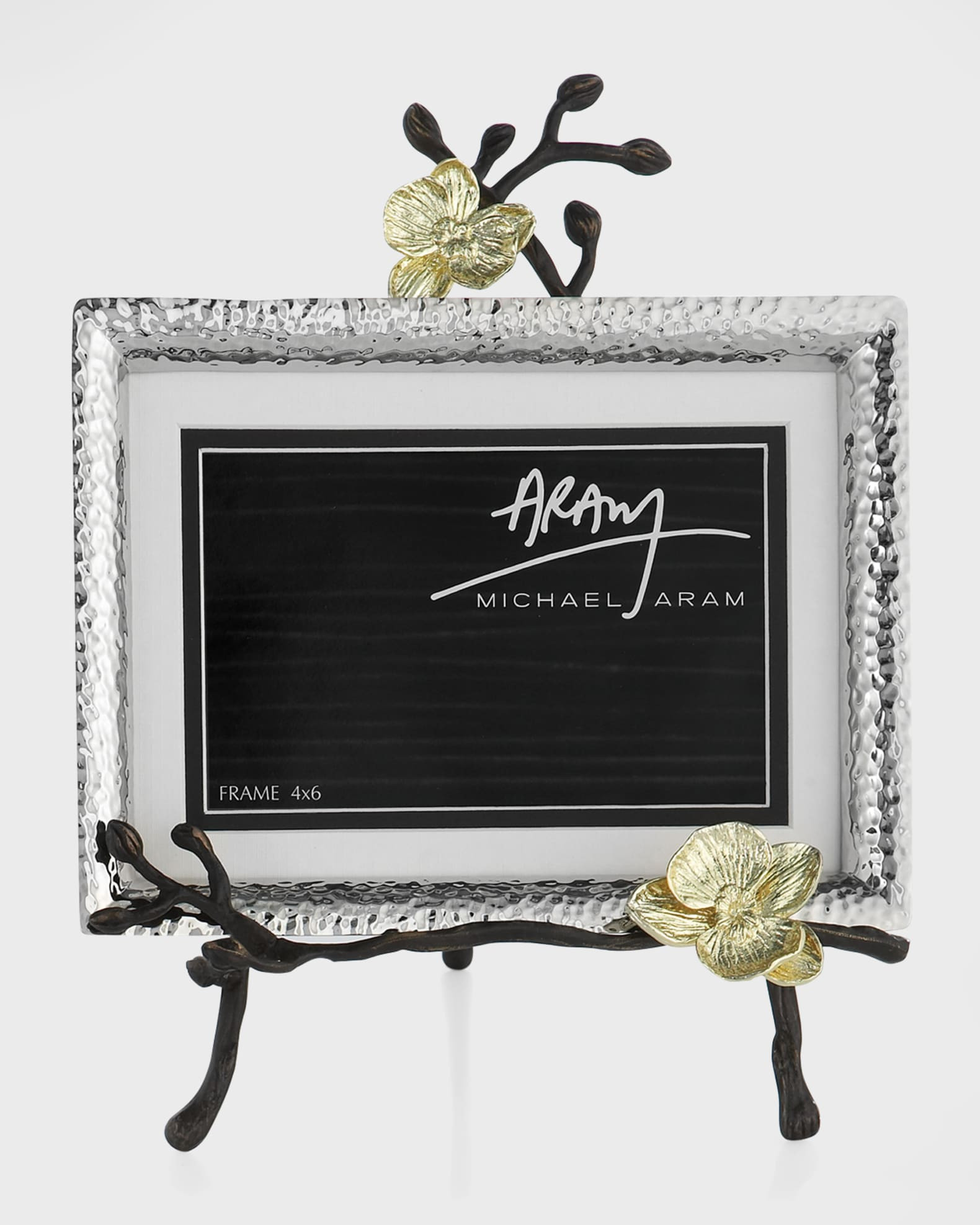Gold Orchid Easel Picture Frame | Neiman Marcus