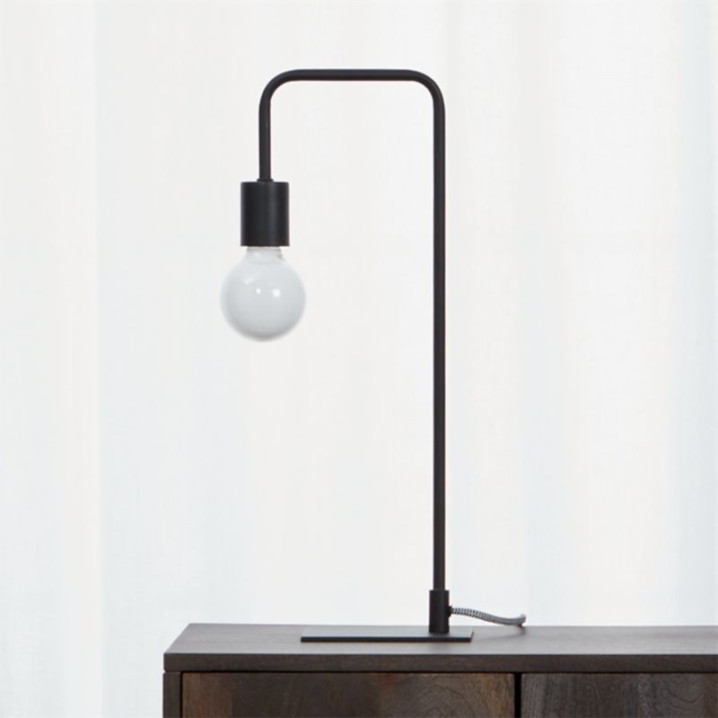 Arc Black Modern Table Lamp + Reviews | CB2 | CB2