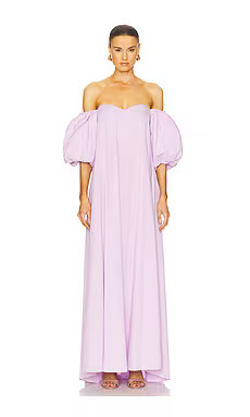 CAROLINE CONSTAS Palmer Gown in Mauve from Revolve.com | Revolve Clothing (Global)