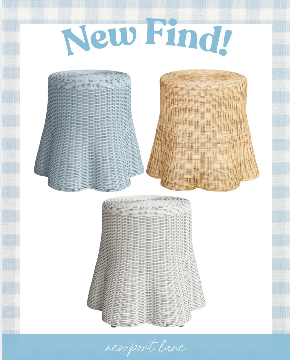 The cutest coastal side tables I have ever seen 🌊 These rattan scalloped side tables come in blue, white, and natural and honestly I want one in every color. The scalloped detail is such a beautiful finishing touch and they work perfectly as a nightstand, accent table, or living room side table. So much charm at such a great price point — all colors linked below! @Wayfair 



#LTKHome #LTKU #LTKSaleAlert
