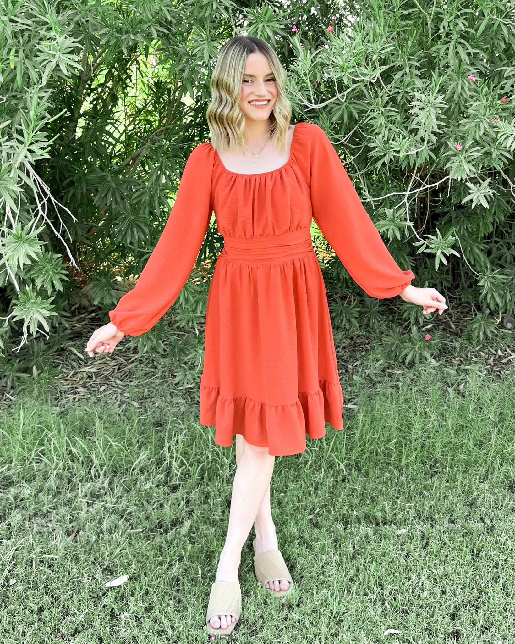 fall outfit 🧡 i wear a size small in this dress!

#LTKStyleTip #LTKFindsUnder50 #LTKSeasonal