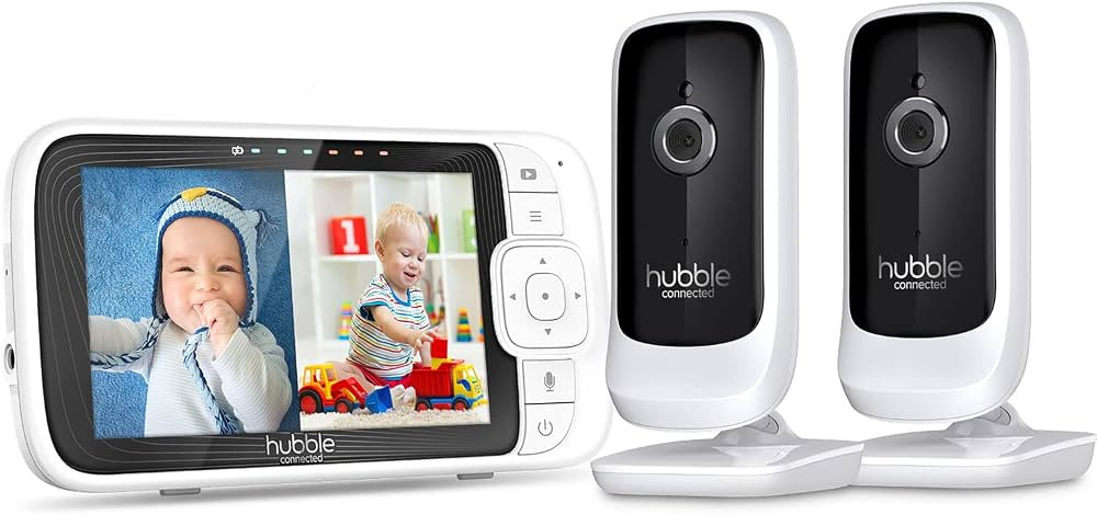 Hubble Connected Nursery Pal Link Premium Twin Smart Wi-Fi Enabled Baby Monitor with 2 camera uni... | Amazon (US)
