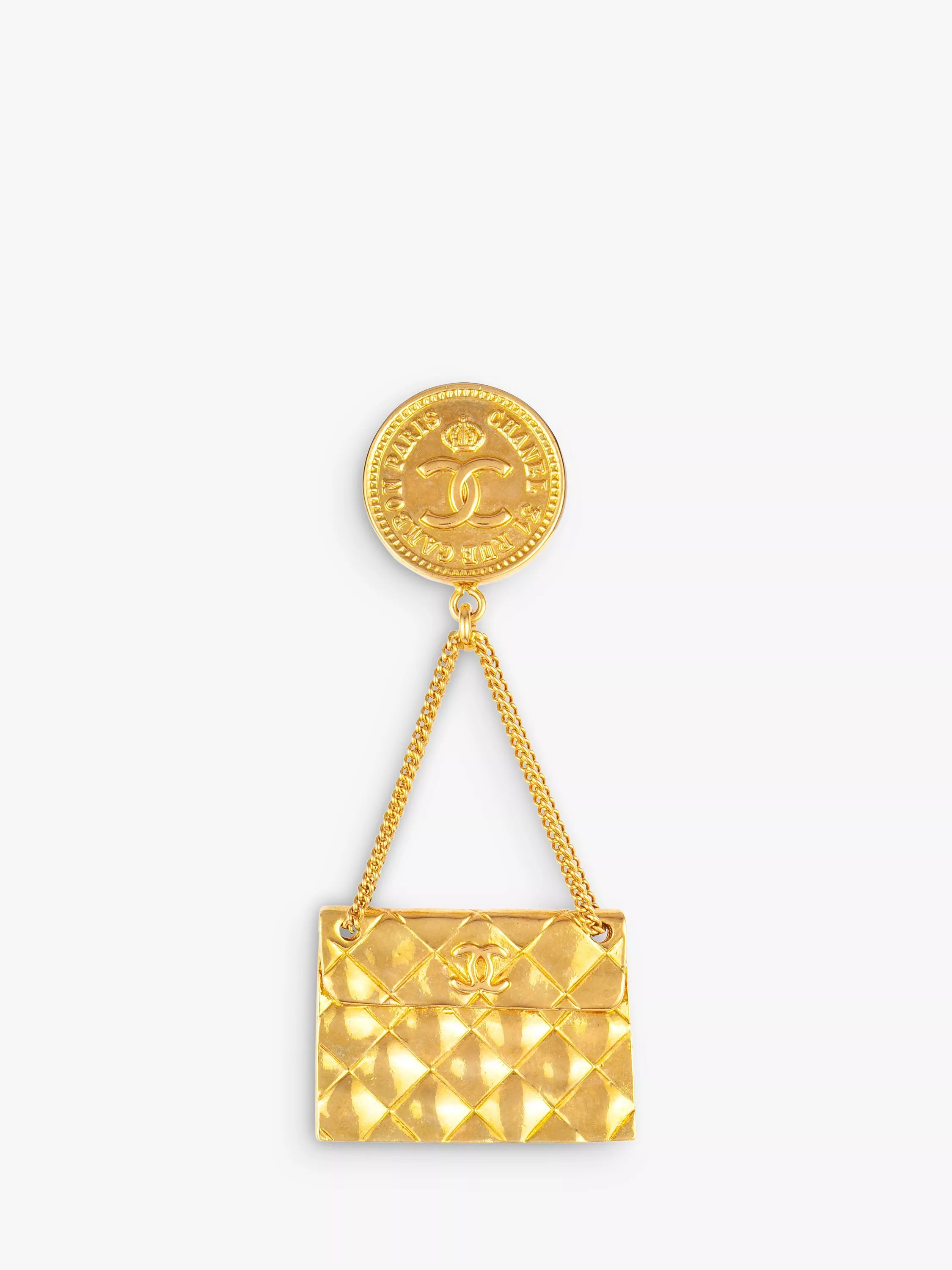 Susan CaplanPre-Loved Chanel Handbag Medallion Brooch, Dated 1994 | John Lewis (UK)