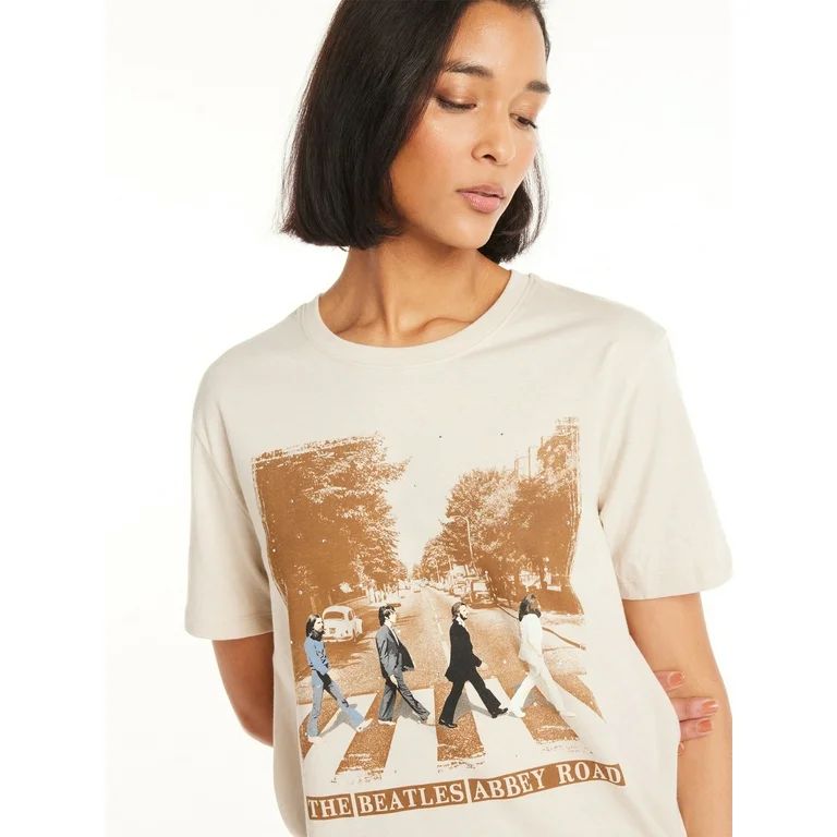 Time and Tru Women's Beatles Graphic Print T-Shirt, Sizes XS-XXXL | Walmart (US)