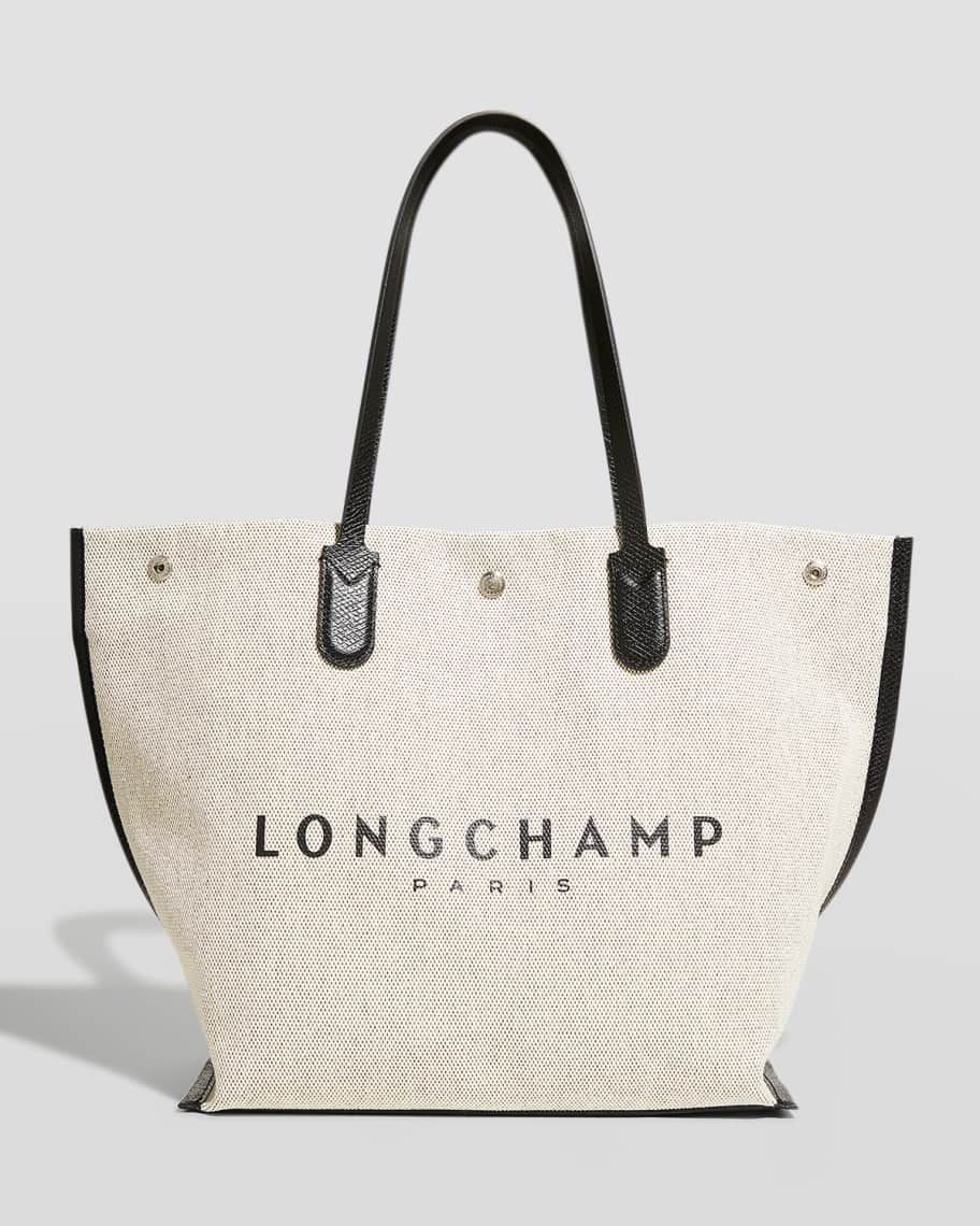 Longchamp Horse Logo Essential Canvas Tote Bag | Neiman Marcus