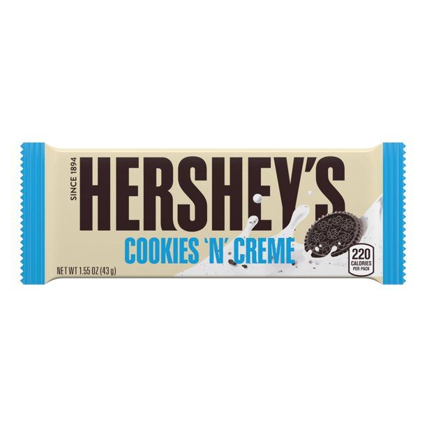 Hershey's, Cookies 'n' Creme, Candy Bar, 1.55 Oz | Walmart (US)