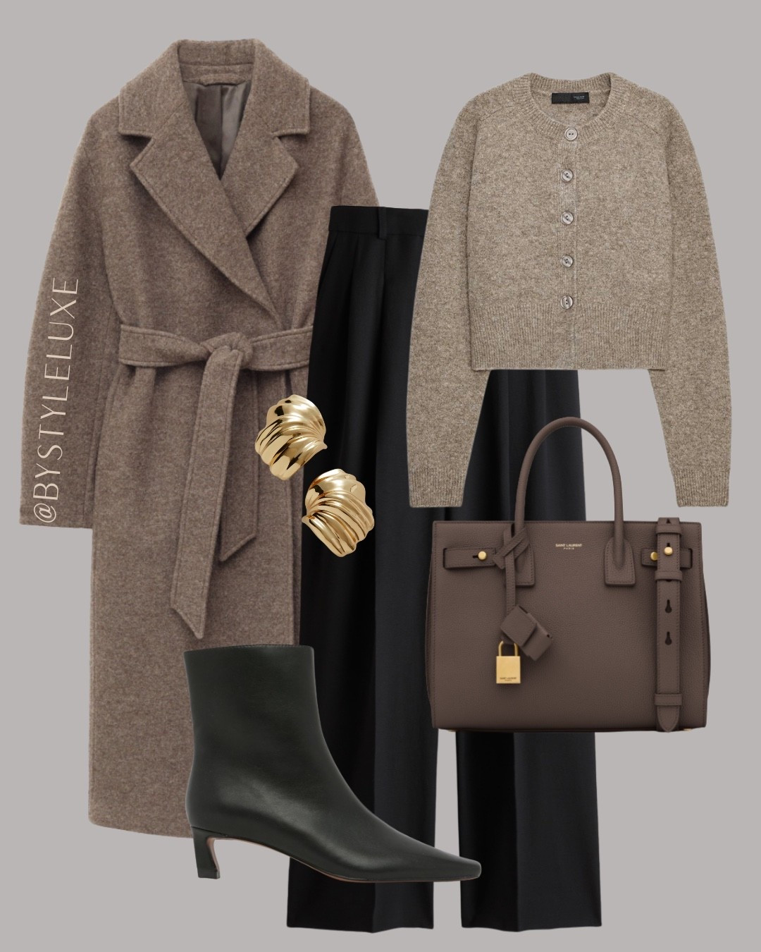 TAILORED TROUSER - perfect smart and workwear inspo with this versatile brown coat, black trousers and black ankle boots

#coat #autumnoutfit #boots 

#LTKautumn #LTKwinter #LTKworkwear