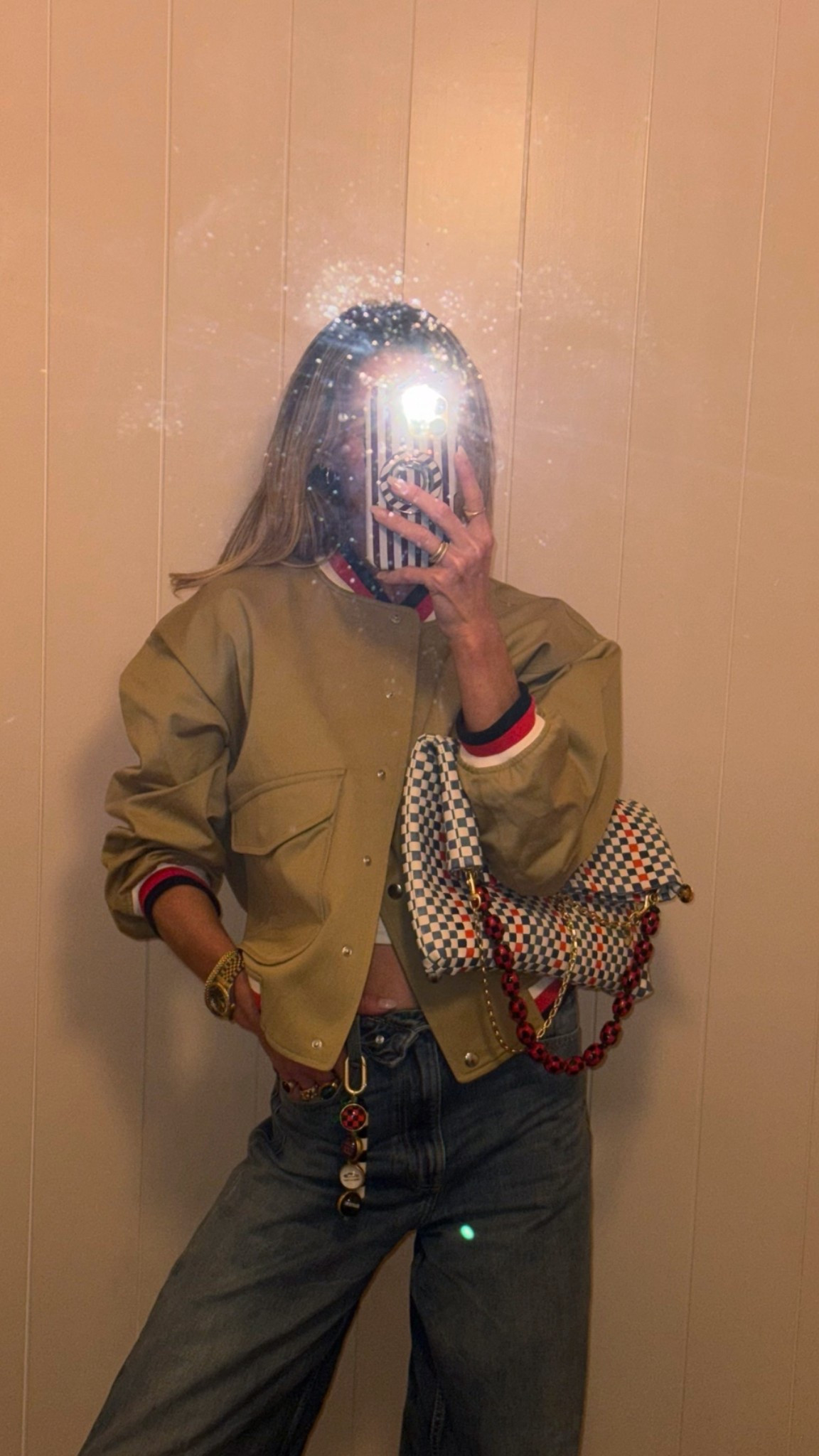 Omg this clutch & bomber 💯

#LTKootd #LTKgrwm