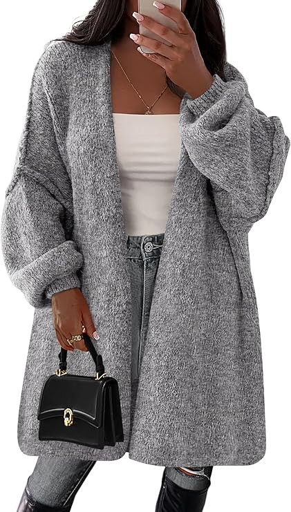 PRETTYGARDEN Long Cardigan Sweaters for Women Trendy Fall 2025 Oversized Knit Sweater Jacket Coat... | Amazon (US)