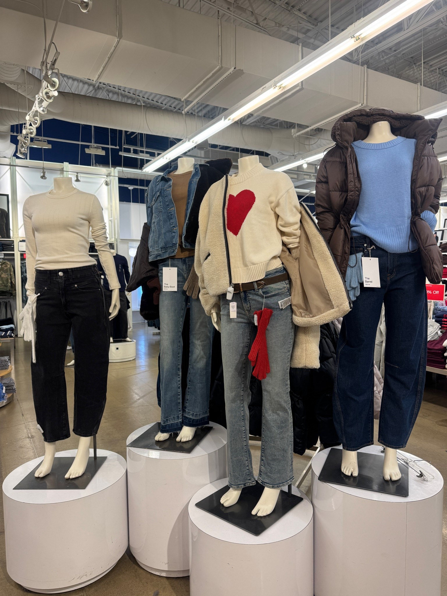 GAP Factory. Several different denim styles, sweaters, and outerwear.

#LTKootd #LTKFindsUnder50 #LTKSaleAlert