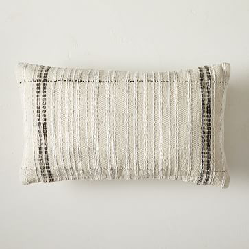 Mixed Border Stripe Lumbar Pillow Cover | West Elm (US)