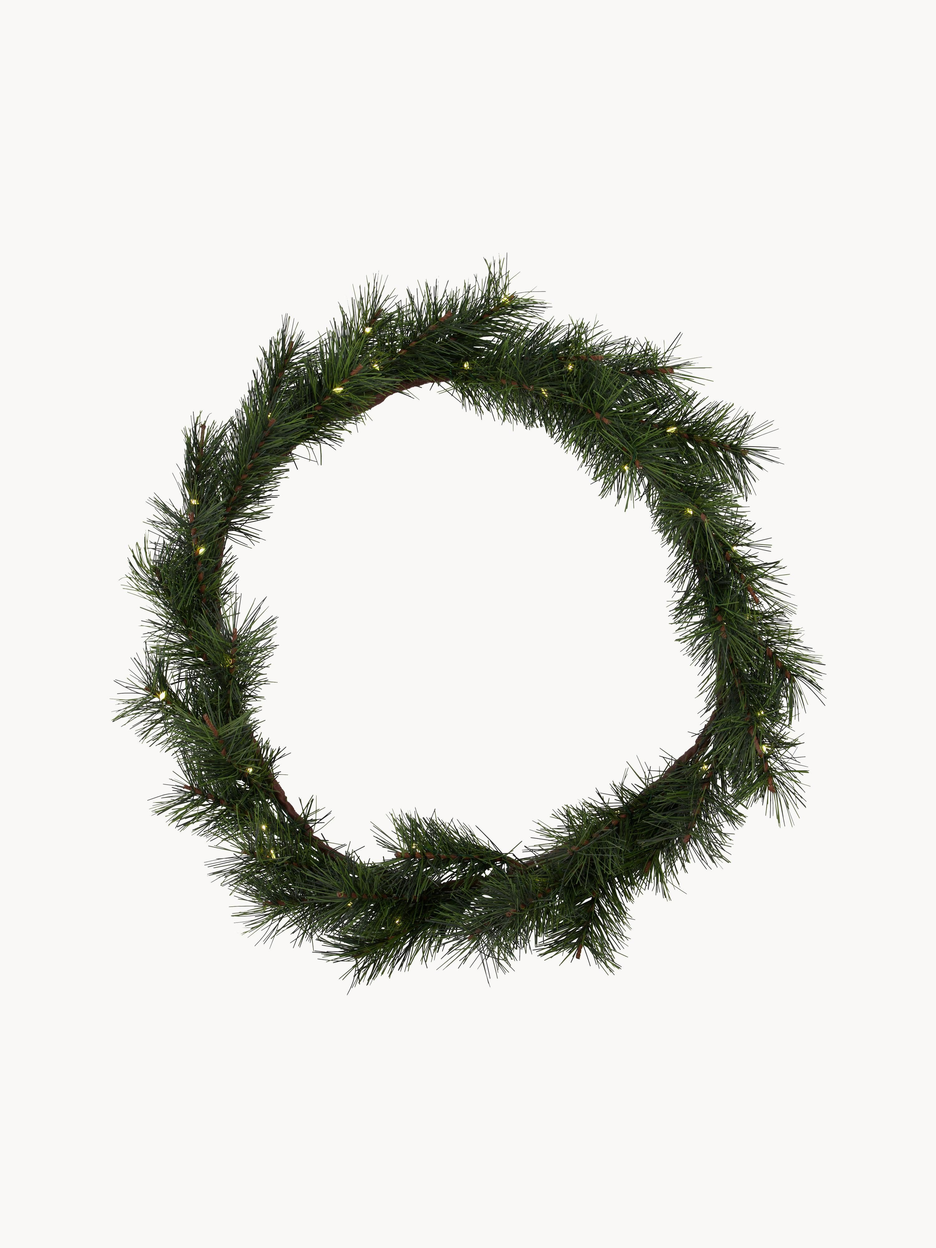 Couronne de l'Avent LED avec fonction minuterie Peuce, alimentée par piles | Westwing EU