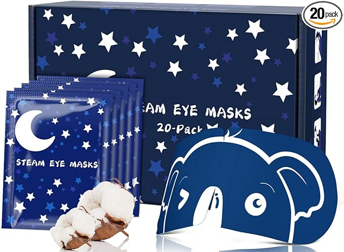 ProCIV Steam Eye Mask 20 Packs Warming Eye Mask Self Heating Eye Masks Lavender Sleep Mask for Dr... | Amazon (UK)