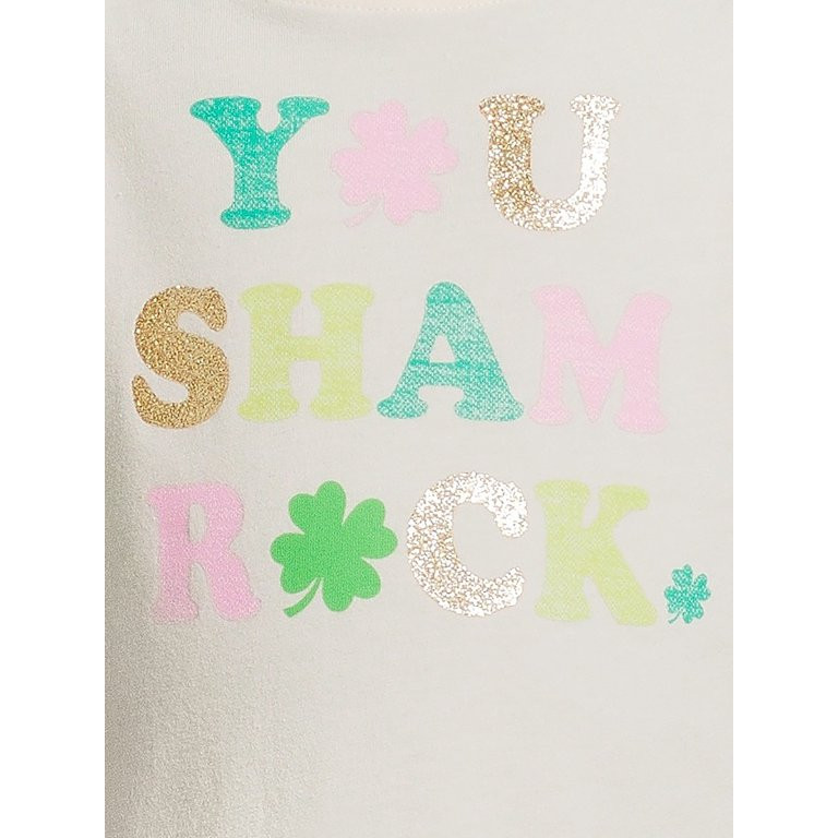 Wonder Nation St. Patrick's Day Toddler Short Sleeve Graphic Tee, Sizes 12M-5T | Walmart (US)