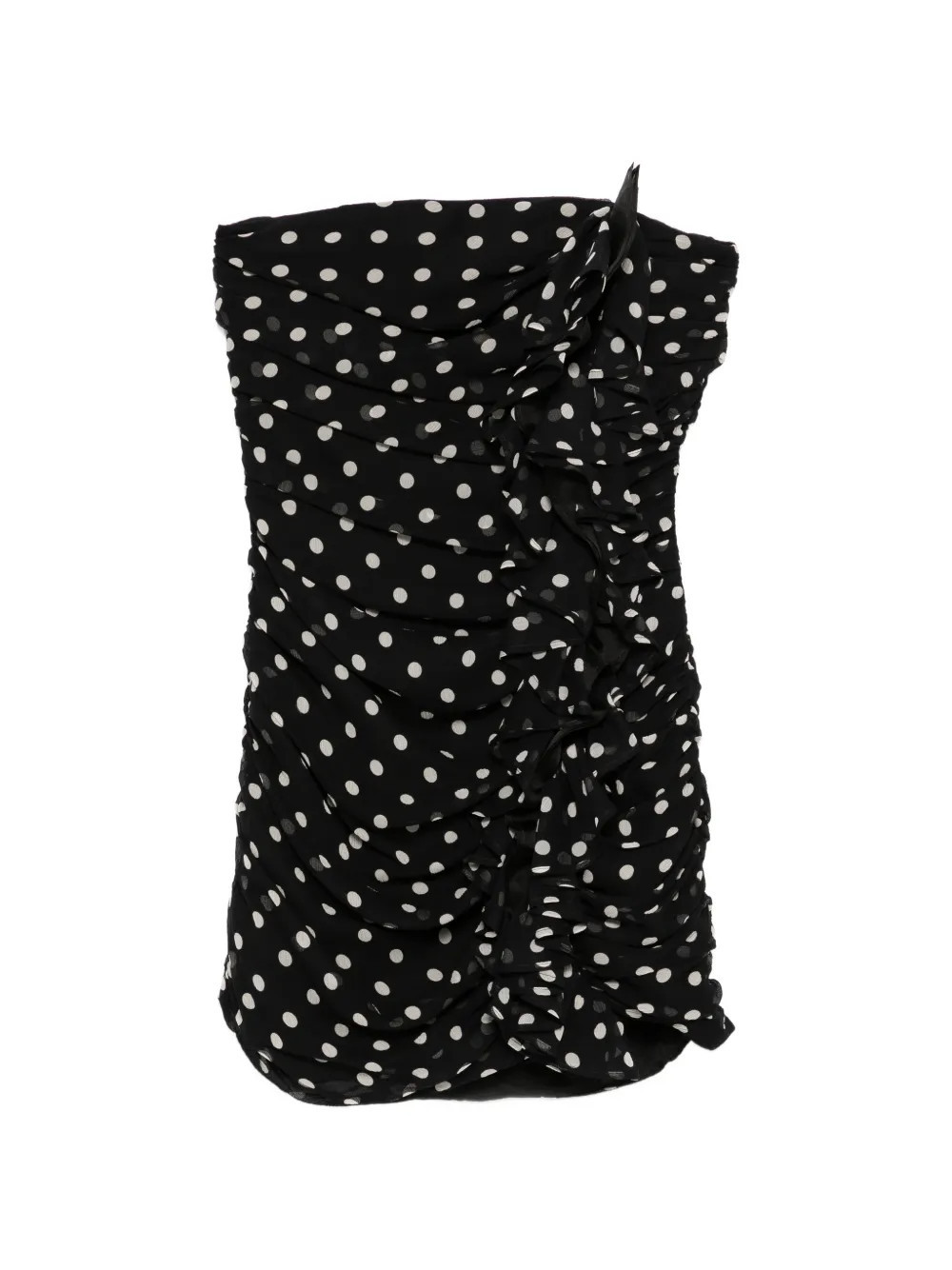 Nina Ricci strapless polka-dots mini dress - Black | Farfetch Global