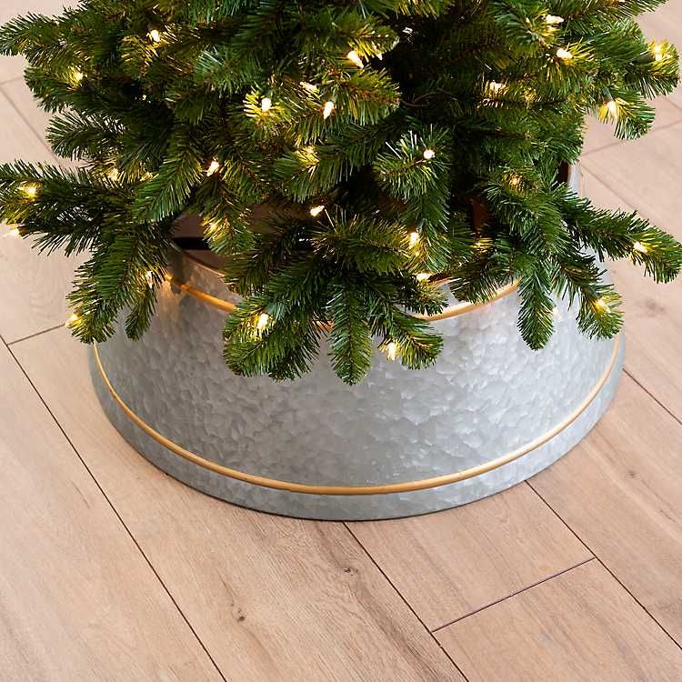 Gold and Galvanized Metal Tree Collar | Kirkland's Home