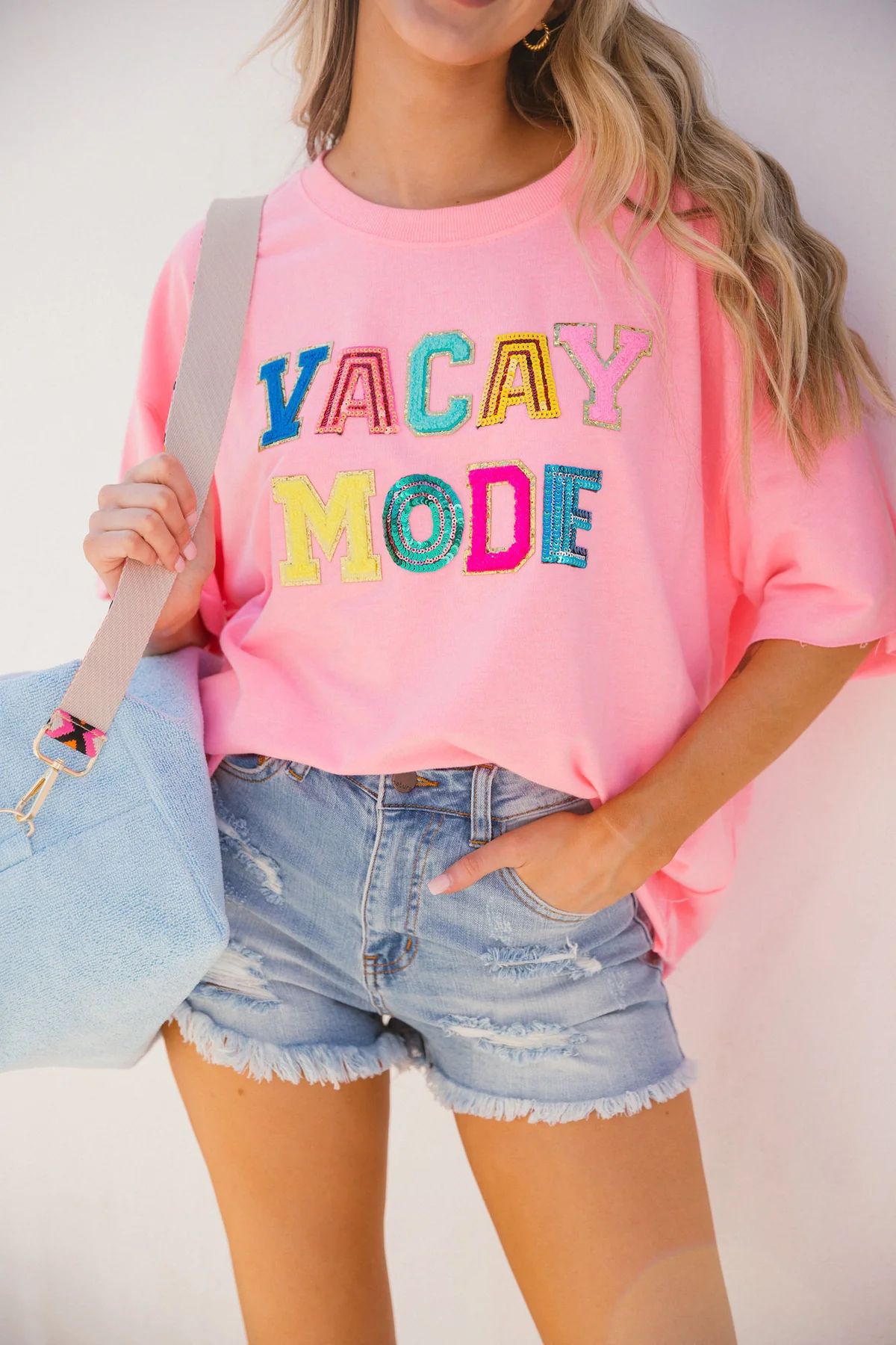 VACAY MODE PINK TEE | Judith March