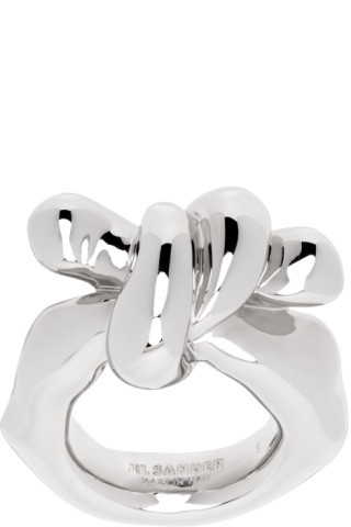 Silver Twisted Ring | SSENSE