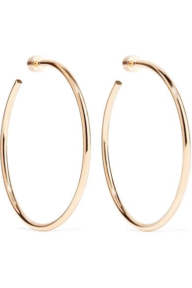 Jennifer Fisher - Classic Round Gold-plated Hoop Earrings | NET-A-PORTER (US)