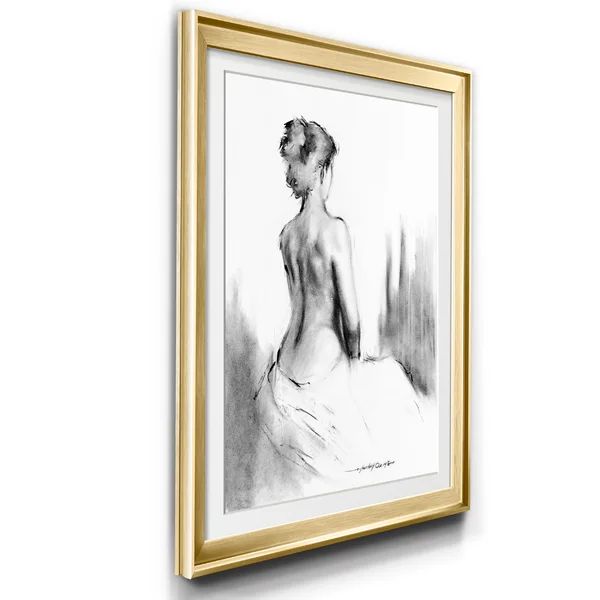 Soft Silhouette I - Picture Frame Drawing Print | Wayfair North America