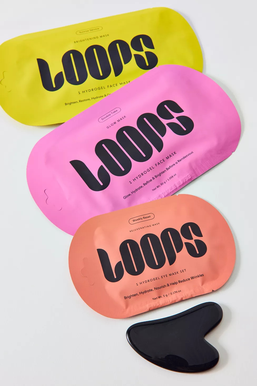 Loops Beauty Sculpt & Glow Hydrogel Mask & Gua Sha Set | Urban Outfitters (US and RoW)