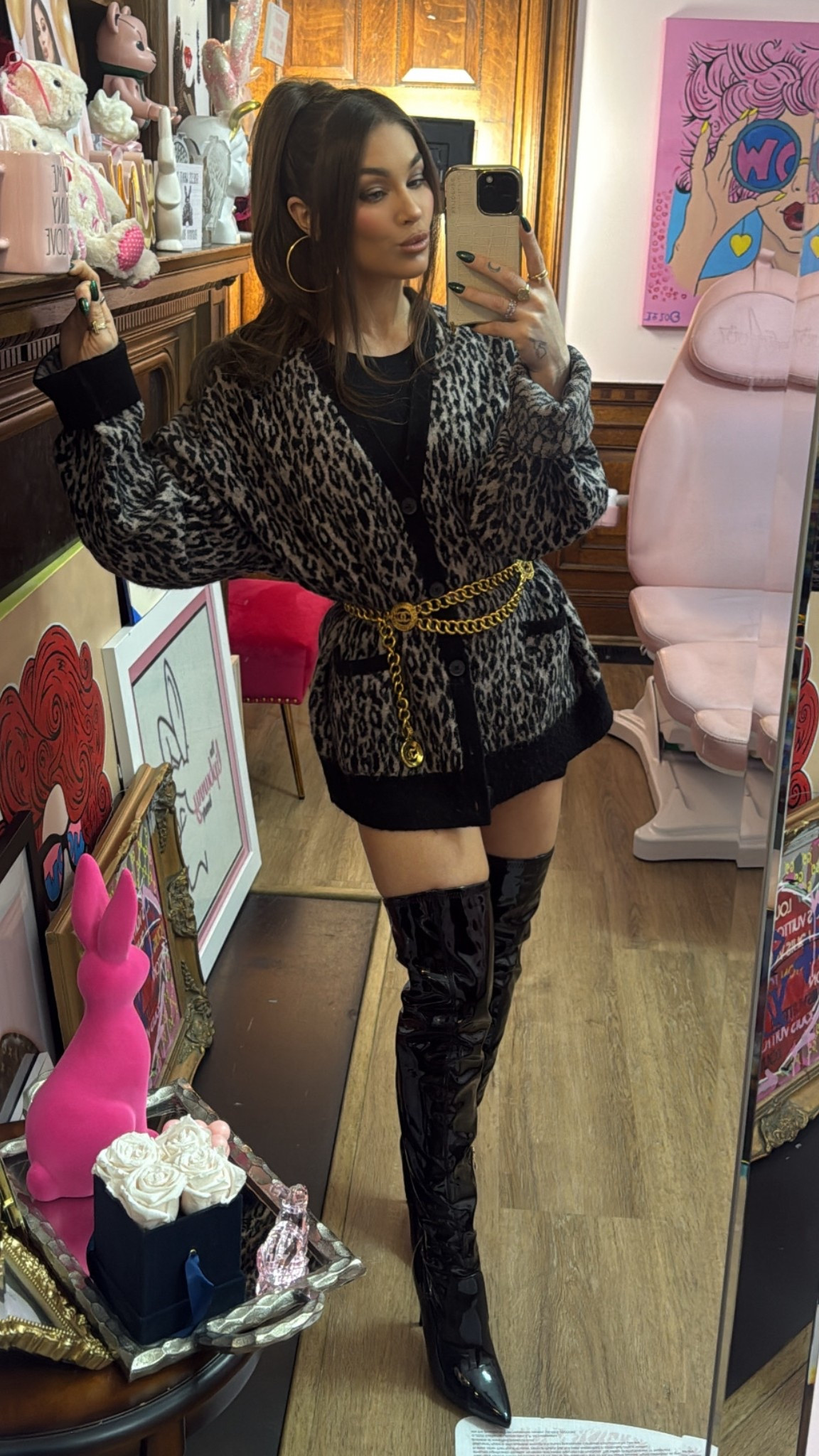 My mans cardigan and the perfect patent leather boots 🖤

#LTKWorkwear #LTKdayinmylife #LTKHoliday