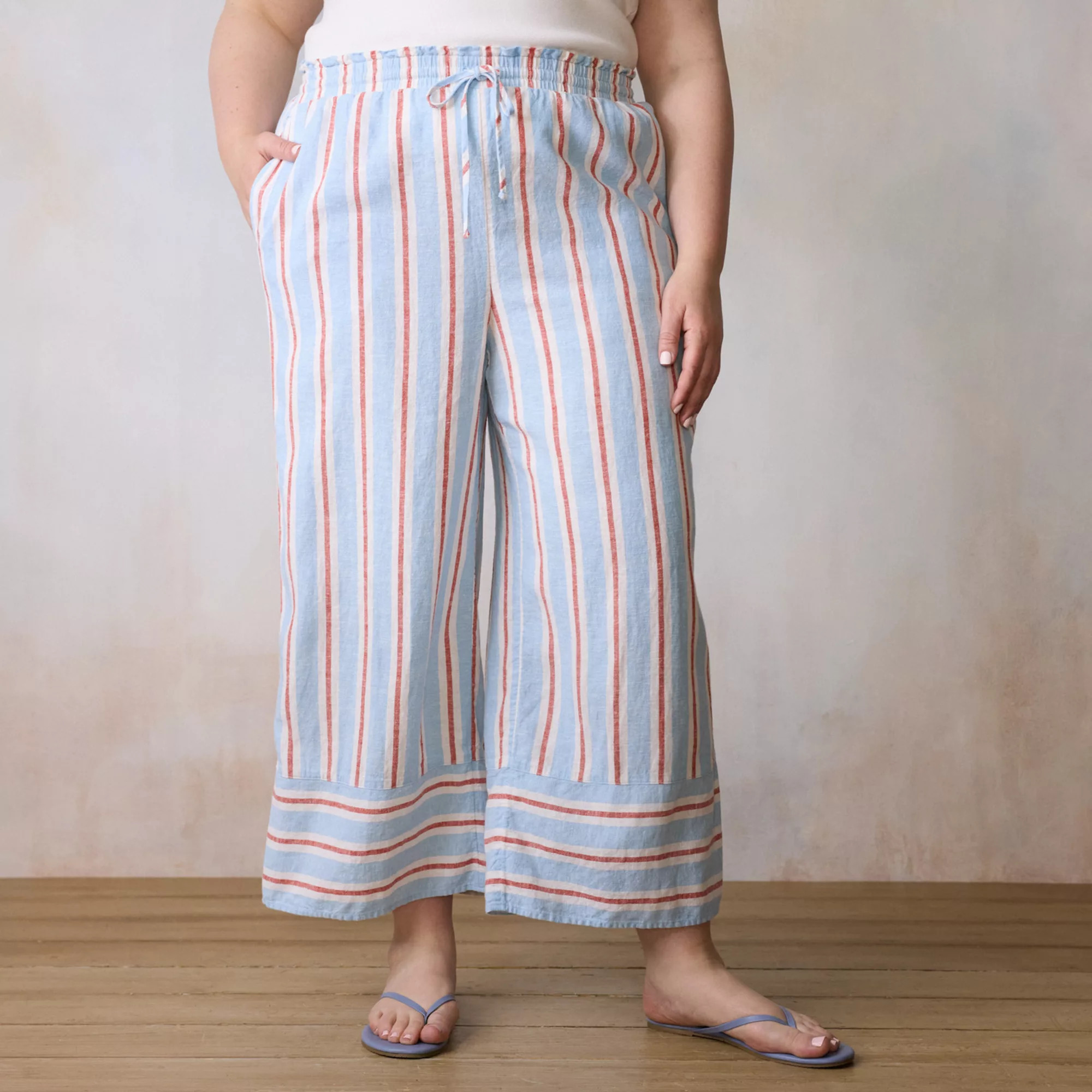 Plus Size LC Lauren Conrad Pull On Soft Pants, Women's, Size: 1XL, Ginghamita | Kohl's