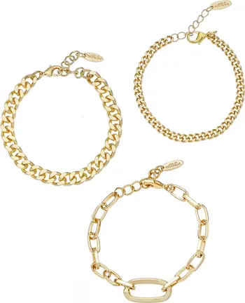 Set of 3 Chain Link Bracelets | Nordstrom
