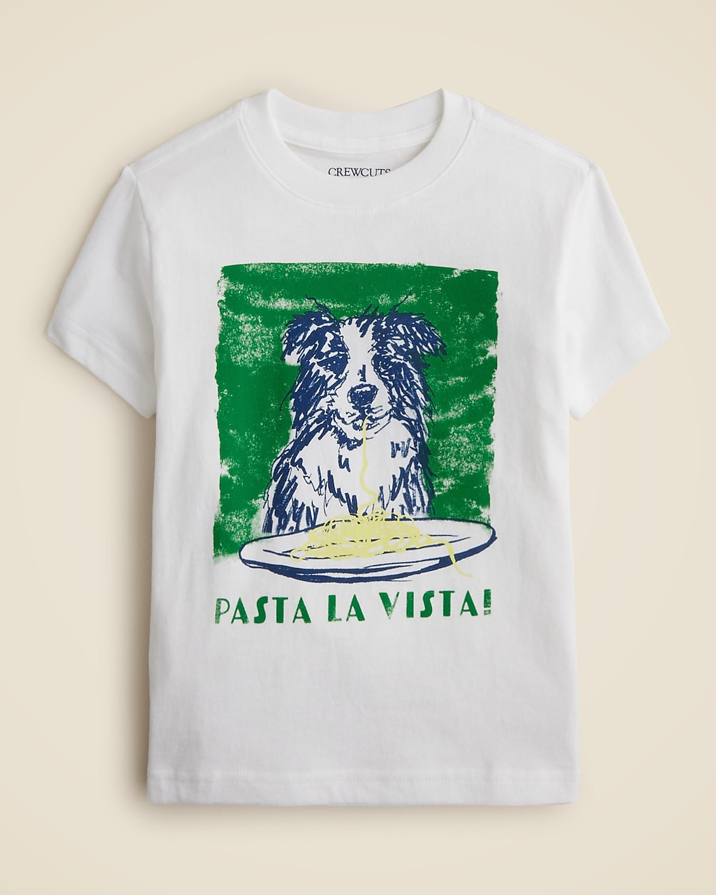 Kids' short-sleeve pasta dog graphic T-shirt | J. Crew US