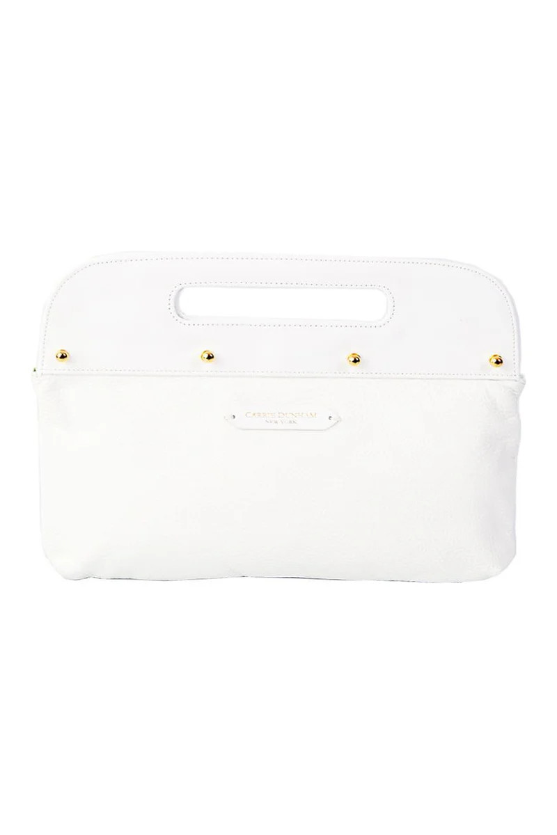 White Dunham Clutch | CARRIE DUNHAM