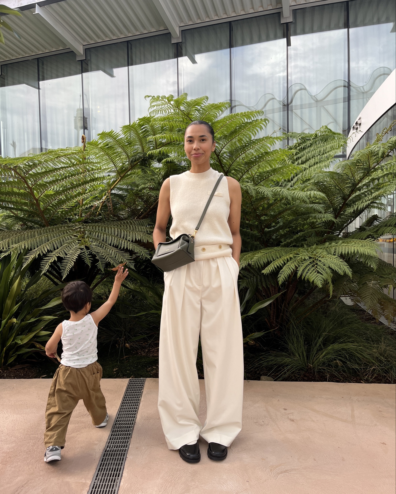 Dressed for the Oroton Mother’s Day event 🤍