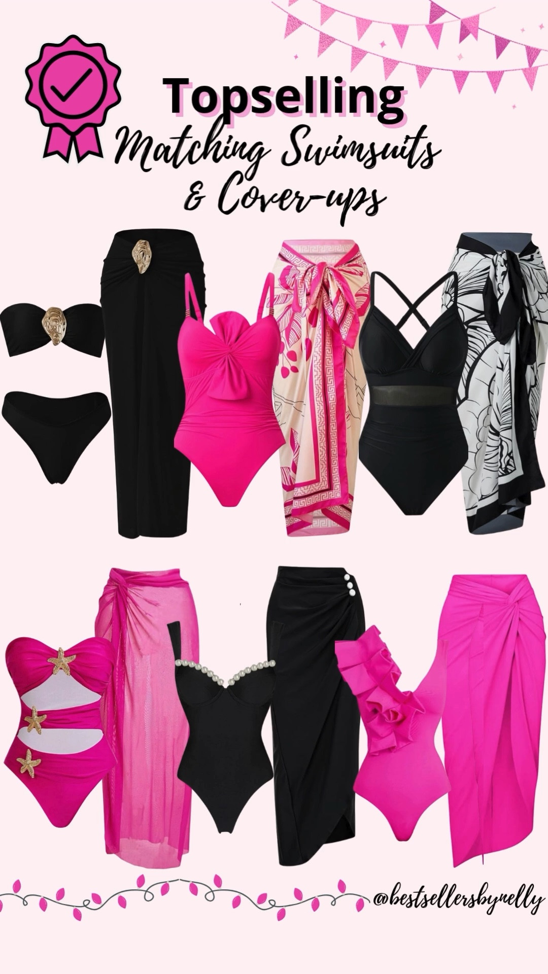 Matching swimsuits + coverups just make getting dressed so much easier 🌴✨

These Amazon top sellers are flattering, comfy, and perfect for beach days, pool lounging, cruises, and resort trips. I love that the coverups actually match (no guessing) and a few styles are on sale right now.

Save this post so you can come back to it later 🤍

**Linking more options**

amazon swimsuits women
matching swimsuit and coverup
amazon coverups women
one piece swimsuit women
amazon swimwear finds
vacation swim outfits
resort wear women
beach coverup sets
matching beach outfits
cruise outfits women
tropical vacation outfits
amazon best sellers swim
flattering swimsuits women
sarong coverup women
beach skirt coverup
poolside outfit women
summer swim outfits
amazon fashion finds
travel outfits women
stylish one piece swimsuit
beach vacation essentials
amazon clothing deals
trending amazon swimwear
easy vacation outfits
beach to pool outfits
matching swim set women
resort style outfits
amazon summer finds
vacation packing list women
on sale swimsuits amazon


#LTKSwim #LTKTravel #LTKSaleAlert