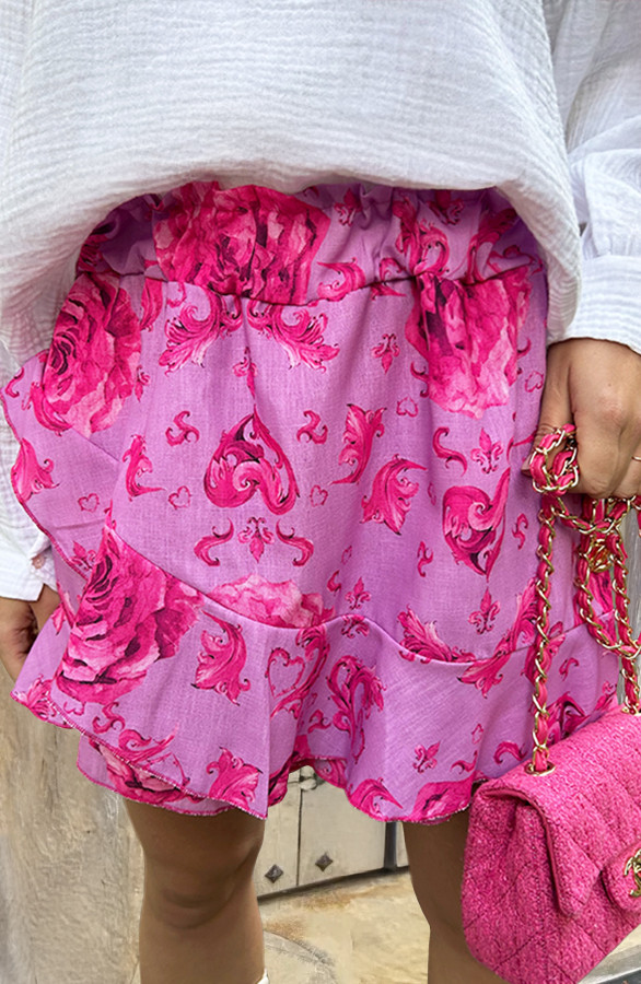 Flower Print Skort Lila | The Musthaves (NL)