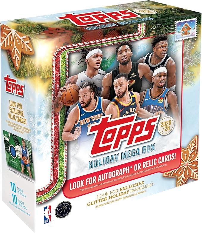 2025 Topps Holiday Basketball - Factory Sealed - Mega Box | Amazon (US)
