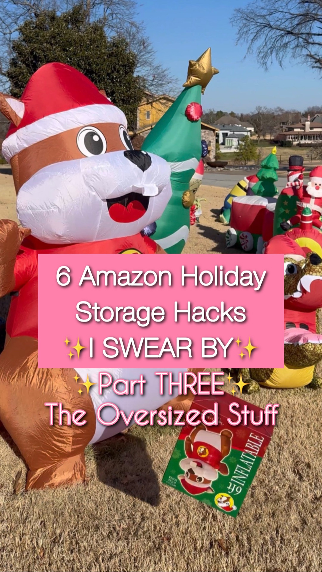 Holiday Storage Hacks Part 3: Oversized Decor Linking the exact containers, soft wrapping bags, open‑bottom nutcracker bags, divided bins, heavy‑duty tree bags, and rolling racks I use to store inflatables, accent trees, statues, glass trees, and oversized Christmas trees.
#holidaystorage #christmasstorage #homestorage #inflatablestorage #nutcrackerstorage #treebags

#LTKSaleAlert #LTKHoliday #LTKHome