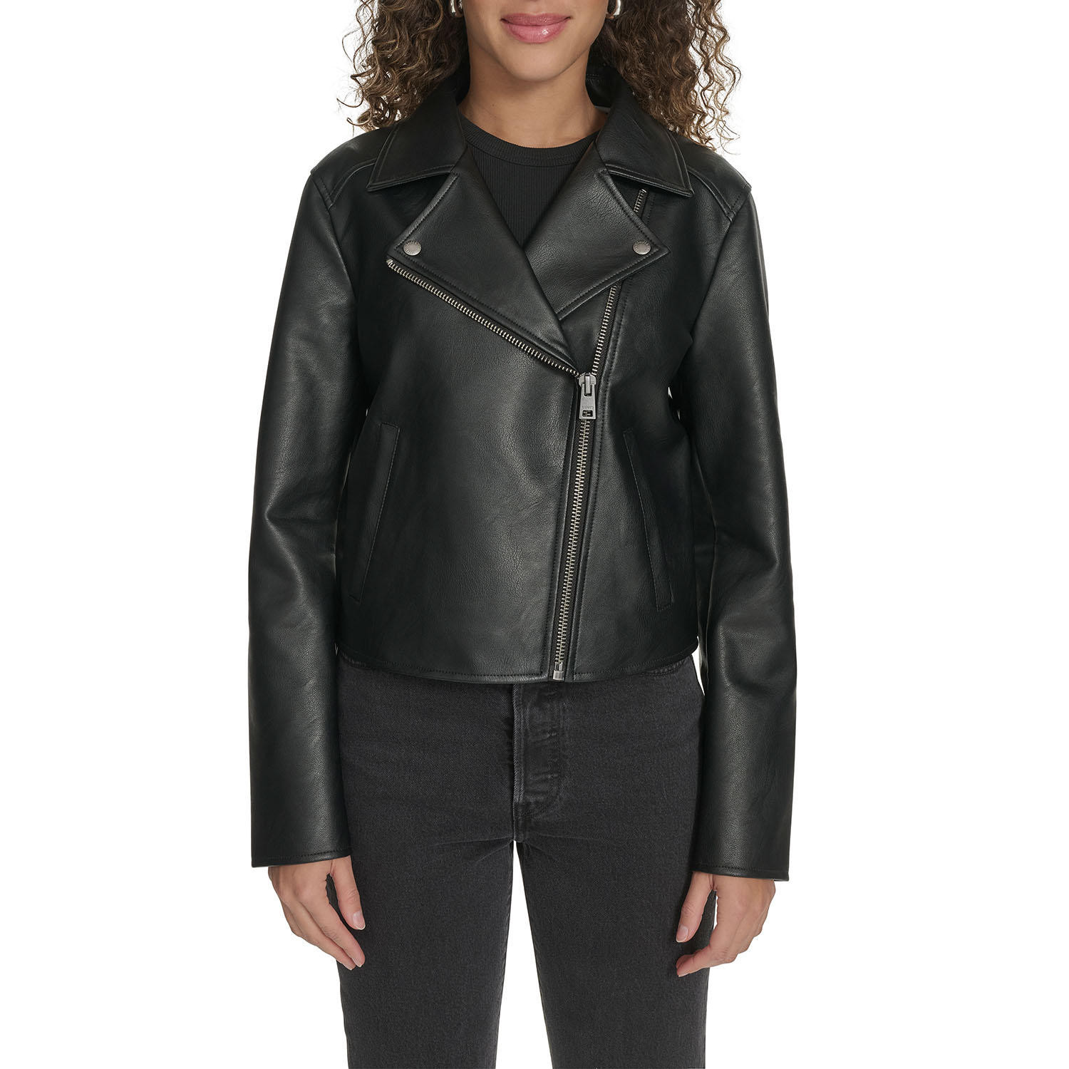Levi's Women's Faux Leather Jacket BlackS:- S, Black | Sam's Club
