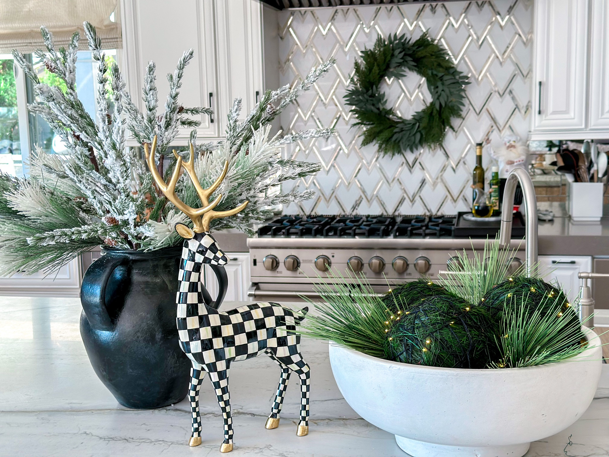 All Spruced Up 🌲 
.
.
. 
.
#pine #spruce #holidaydecor #deer #christmasgreenery #christmaskitchen

#LTKhome #LTKSeasonal #LTKHoliday