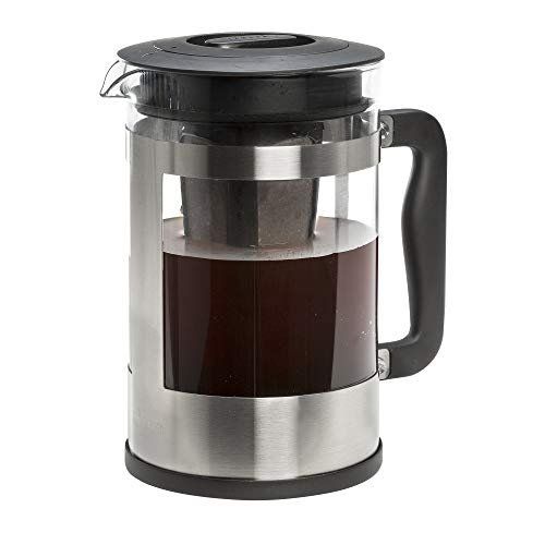 Primula Kedzie 1.6 Quart Borosilicate Glass Cold Brew Coffee Maker, Brushed Stainless - Walmart.c... | Walmart (US)