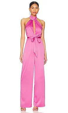 More to Come Janece Keyhole Jumpsuit in Pink from Revolve.com | Revolve Clothing (Global)