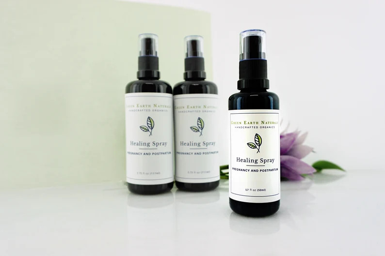 Postpartum Healing Spray Peri Spray Made With Organic Ingredients Organic Postpartum Care - Etsy | Etsy (US)