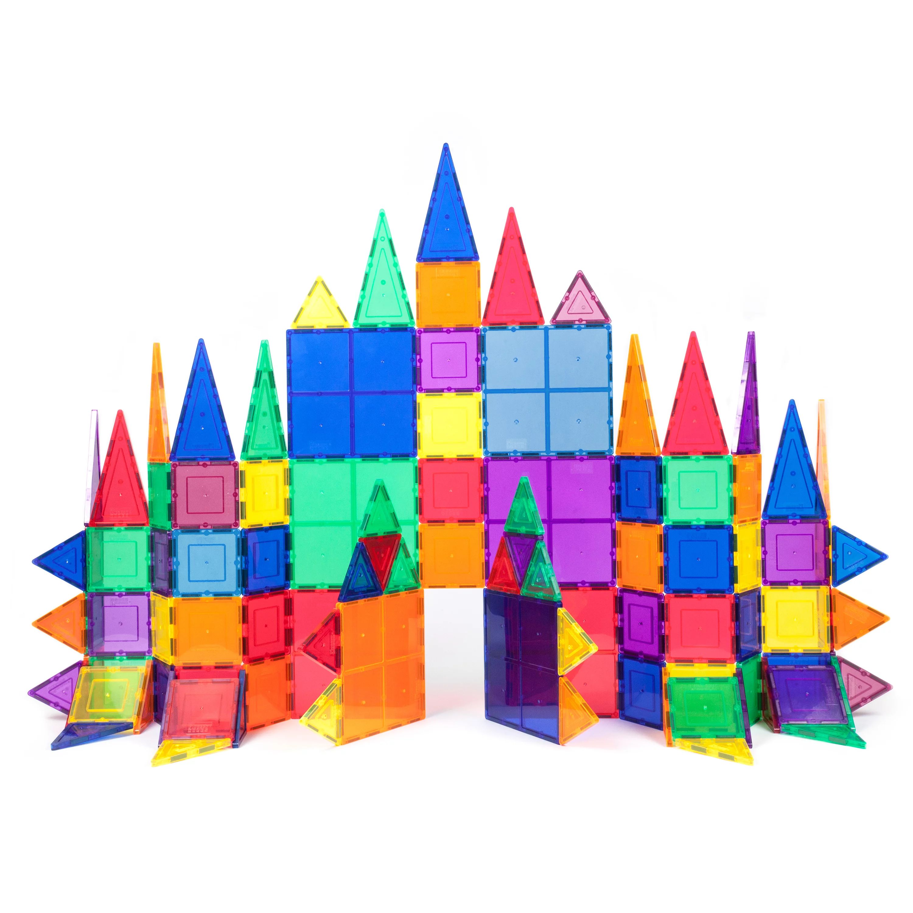 Picasso Tiles 100 Piece 3D Color Magnetic Building Block STEM Set | Walmart (US)