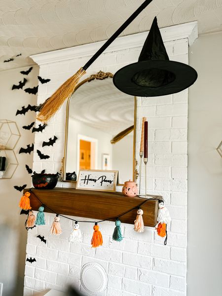 Floating Witches broom decor for Halloween 

#LTKSeasonal